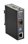10/100/1000 Mbps to SFP Industrial Media Converter with -40 to 70 °C operating r