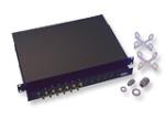 19" optikai panel - 12xSC duplex, üres, 300mm, fekete