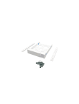 3.5" HDD Tray with key lock and two keys, white and plastic, 2.5" and 3.5" screw