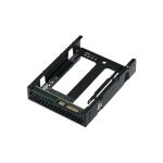 3.5" SATA to dual 2.5" SATA drive adapter, up to 9.5mm 2.5" drive height support