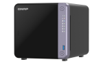 4-bay 3.5" desktop NAS, AL524 4C 2.0GHz, 4GB DDR4 RAM (max 16GB), 1 x 10GbE SFP+