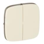 755026 Legrand Valena Allure Kettős kapcsoló burkolat, Elefántcsont