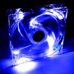 Akyga 12cm (120mm) MOLEX 4 LED ventilátor, kék - AW-12A-BL