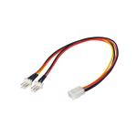 Akyga 3pin / 2x 3pin adapter - AK-CA-52