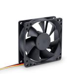 Akyga 8cm (80mm) rendszerhűtő ventilátor 3pin, fekete - AW-8B-BK