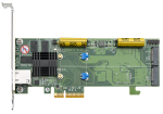 ARECA 2x M.2 + PCIe 2.0 x4, RAID Card 512MB Cache, 2280,22110