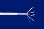Cat.5E F/UTP kábel, 24AWG, fehér LSZH köpeny, 1000m/dob
