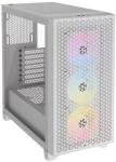 CORSAIR 3000D RGB AIRFLOW Mid-Tower PC számítógépház, fehér