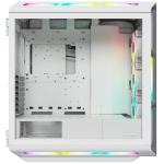 CORSAIR iCUE 5000T RGB Smart számítógépház, fehér