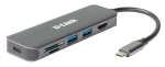 D-link 6-in-1 USB-C Hub with HDMI/Card Reader/Power Delivery