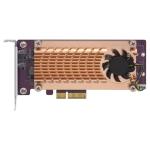 Dual M.2 22110/2280 PCIe SSD expansion card (PCIe Gen2 x4), Low-profile bracket
