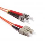 Duplex monomódusú patchkábel 9/125µm (OS2), 2xLC-2xST, 2m