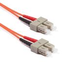 Duplex multimódusú patchkábel 50/125µm (OM4), 2xSC-2xSC, 2m