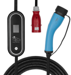 Kábel elektromos autókhoz AK-EC-22 CEE 5pin / Type2 LCD 3-fázisú 32A 22kW 5m