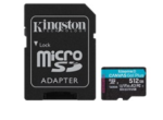 Kingston 512GB microSD Canvas Go! Plus (SDXC Class 10 UHS/I U3) (SDCG3/512GB) me
