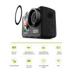 LAMAX W10.2 akciókamera, True 4K/60fps, 64MP, 2" és 1.4" kijelző, vízálló tok, W