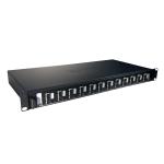 LEGRAND LCS3 optikai patch panel fix 12xSC duplex multimódusú 1U-19" fekete