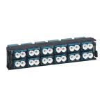 LEGRAND optikai patch modul 12xLC duplex monomódusú címkével és címketartóval fe