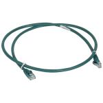LEGRAND patch kábel RJ45-RJ45 Cat6 árnyékolatlan (U/UTP) LSZH (LSOH) 1 méter zöl