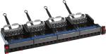 LEGRAND patch panel 19''-1U 24xRJ45 Cat5e árnyékolatlan (UTP) 6xRJ45 kazettás/LC