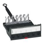 LEGRAND üres patch kazetta 6xRJ45 LCS3 port fogadására Cat5e..Cat8