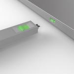 LINDY USB Type C Port Blocker, green