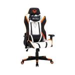 Meetion MT-CHR15 gamer szék black+white+orange