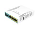MikroTik hEX PoE with 800MHz CPU, 128MB RAM, 5x Gigabit LAN (four with PoE out),