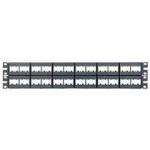 Panduit 48 portos UTP patch panel (üres, Mini-Com modulokat fogad)