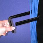 Panduit kábelvezető gyűrű rack-be 1"