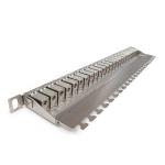 Patch panel HD, Kategória 6A, 24xRJ45/s, ezüst, csatlakozókkal, 0,5U