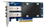 Qnap Dual-port SFP+ 10GbE network expansion card; low-profile form factor; PCIe