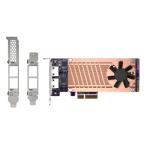 QNAP QM2 series, 2 x PCIe 2280 M.2 SSD slots, PCIe Gen3 x 4 , 2 x  Intel I225LM
