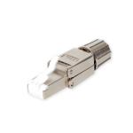 Szerszám nélkül szerelhető RJ45/s dugó, közvetlenül szerelhető Cat.7A, Cat.7, Ca