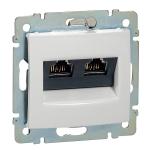 Valena fehér 2xRJ45 10G aljzat, fehér