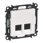 Valena Life 2xRJ45 Cat. 6 STP csatlakozóaljzat  fehér
