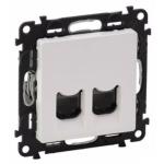 Valena Life 2xRJ45 Cat. 6 UTP csatlakozóaljzat fehér