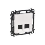 Valena Life 2xRJ45 Cat. 6A STP csatlakozóaljzat fehér