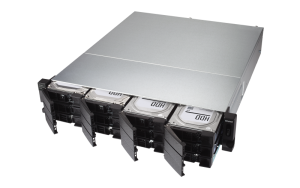 12-bay 2U rackmount USB-C 3.1 Gen2 10Gbps JBOD expansion unit, redundant PSU, wi