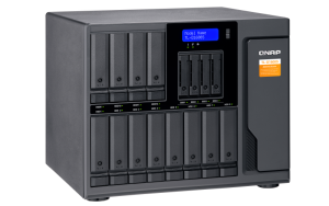 16-bay desktop SATA JBOD expansion unit with a QXP-1600eS PCIe SATA host card an
