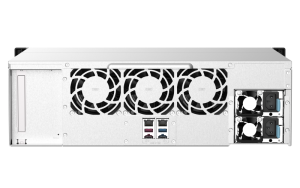 16-bay rackmount NAS, AMD Ryzen V1000 series V1500B 4C/8T 2.2GHz, 16GB DDR4 RAM
