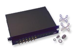 19" optikai panel - 12xSC duplex, üres, 300mm, fekete