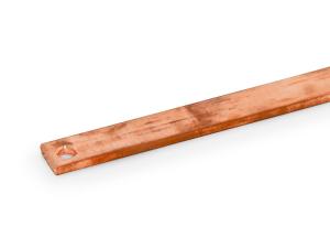 19" Réz földelő sín