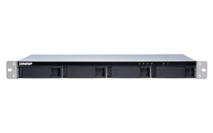 4-bay 1U rackmount SATA JBOD expansion unit with a QXP-400eS-A1164 PCIe SATA hos