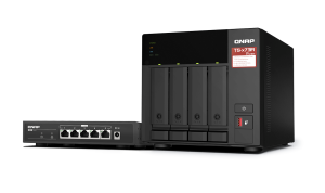 4-bay NAS, AMD Ryzen V1000 series V1500B 4C/8T 2.2GHz, 8GB DDR4 RAM (2 x SODIMM