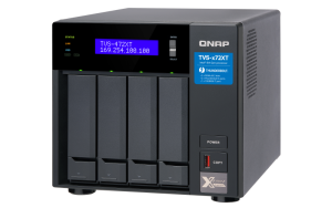 4-Bay NAS, Intel® Core™ i3-8100T 4-core 3.1 GHz Processor, 4GB DDR4 RAM (max 64G