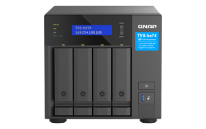 4-bay QuTS hero NAS, Intel® Pentium® Gold G7400, up to 3.7GHz, 8GB  SO-DIMM  DDR