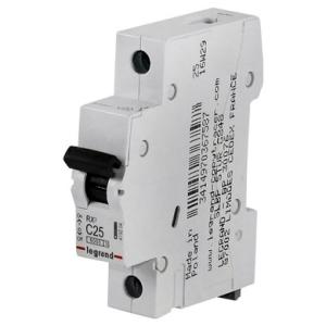 419204 LEGRAND RX3 kismegszakító 1P C25 6000A BIC