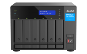 6-bay QuTS hero NAS, Intel® Core™ i3-12100 4-core/8-thread, up to 4.3GHz, 16GB S