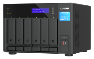 6-bay QuTS hero NAS, Intel® Core™ i5-12400 6-core/12-thread, up to 4.6GHz, 32GB